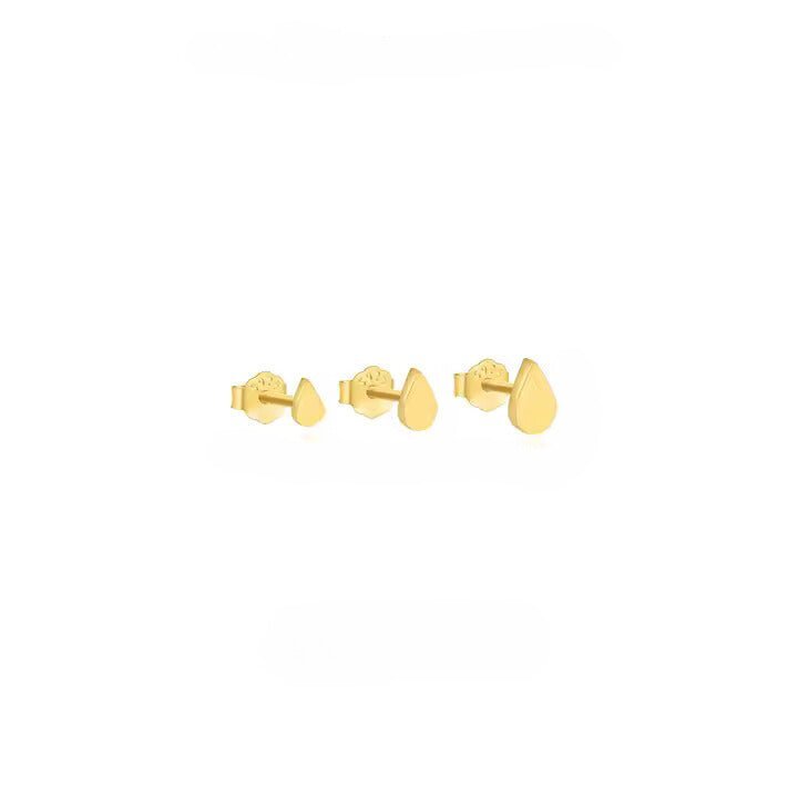 Waterdrop Shape Stud Earring - Aurelias Gold