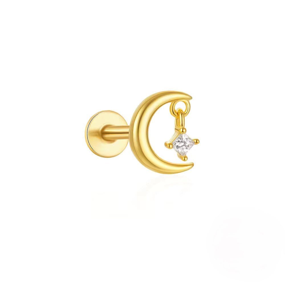 Moon And Star earring - Aurelias Gold