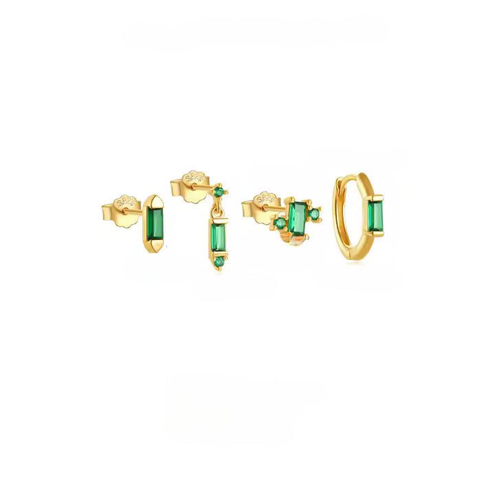 Green Zirconias Set - Aurelias Gold