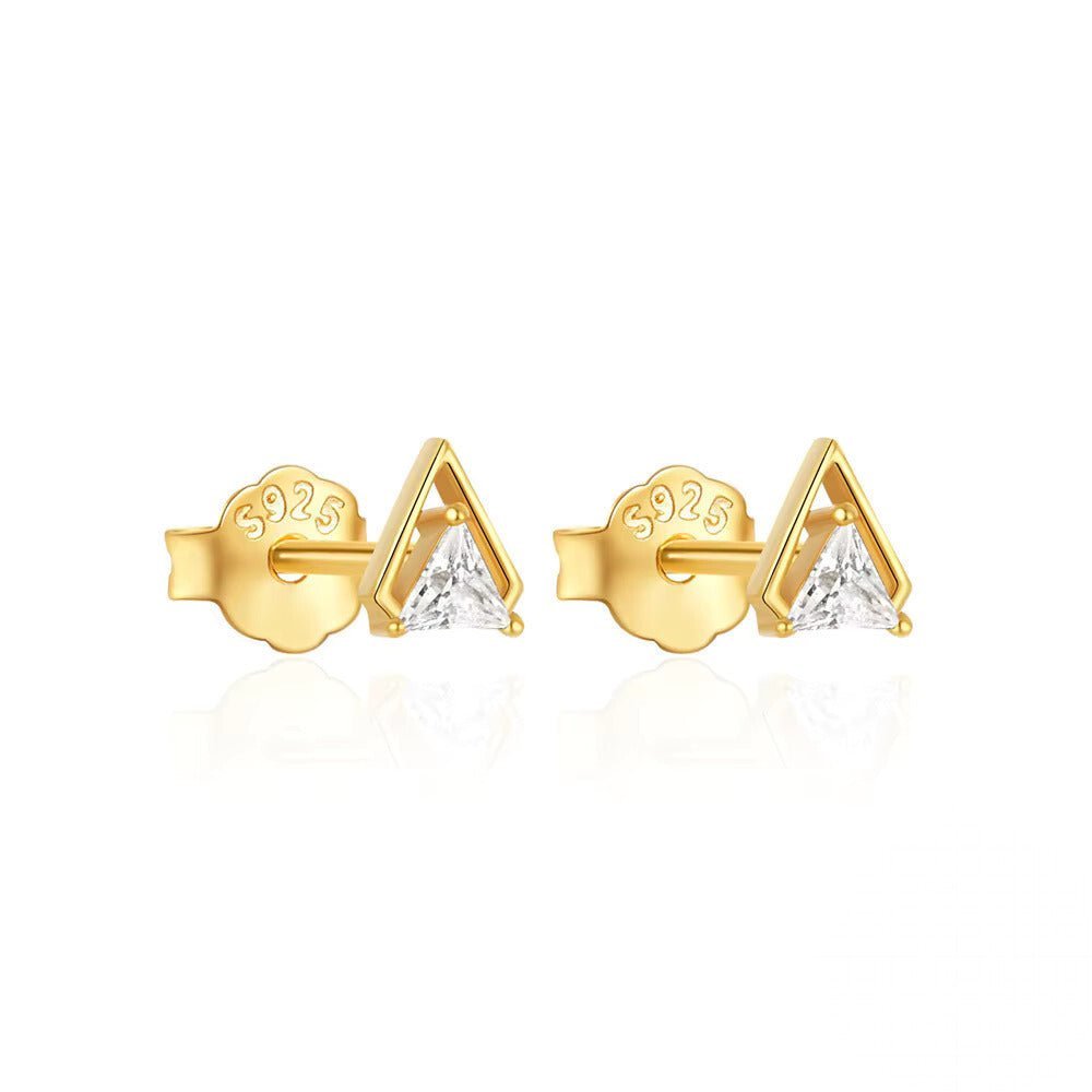 Irregular Square Stud Earring - Aurelias Gold