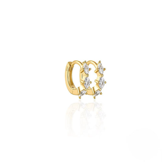 Eye Huggie Earrings 6mm - Aurelias Gold