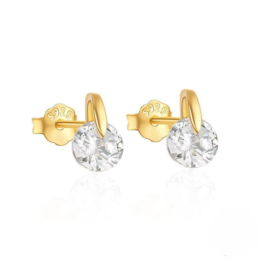 Dainty Versatile Zirconia Earrings - Aurelias Gold
