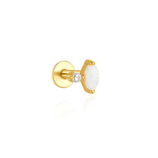 Opal Small Zirconia earring - Aurelias Gold